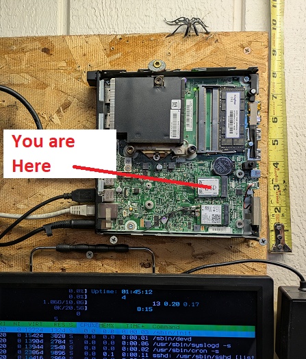 server on the wall
